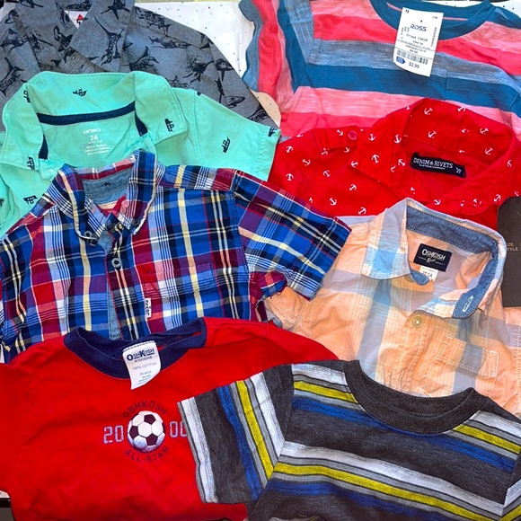 10PC 2T 24 month BUNDLE 2 NWT ALL EUC DRESS SHIRTS BOY KIDS - Picture 2 of 6